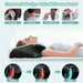 Memory foam neck pillow in white, butterfly shape for cervical support and comfortable sleep
