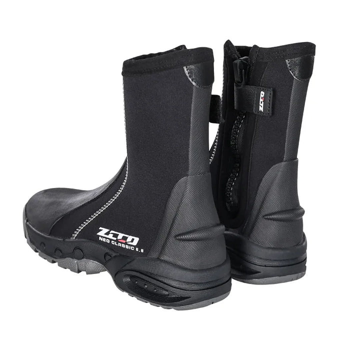 Dive Boots 5mm Neoprene Wetsuit Side Zipper Size 9 (41-42) Snorkeling Scuba Shoes for underwater activities