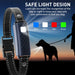 Remote-controlled dog training collar with adjustable beep, vibration, and shock modes