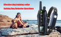 Built-in flashlight with solid white and flashing modes for night visibility