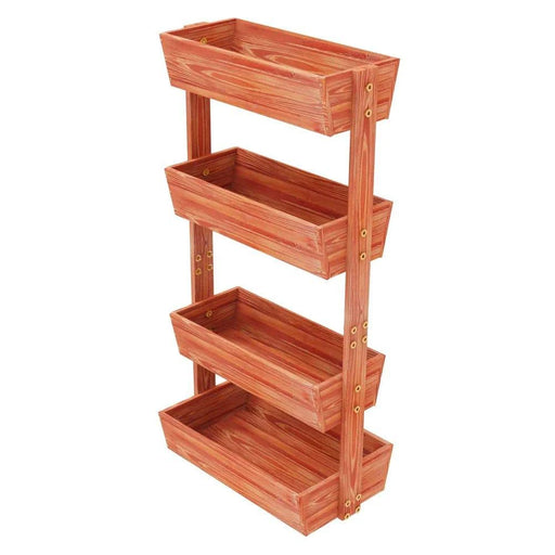 Outdoor and indoor 4-Tier Raised Garden Bed for versatile use
