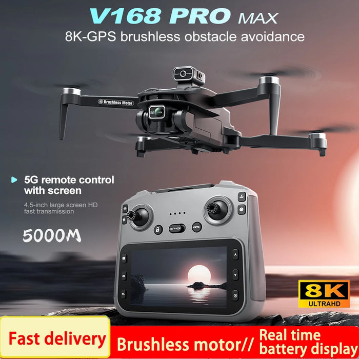 8K Professional GPS Drone with 5G WiFi & Obstacle Avoidance