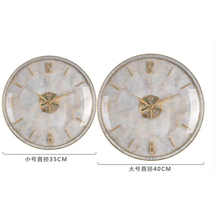 Silent Wall Clock Metal Needle Display Modern Style Decorative Home Clock