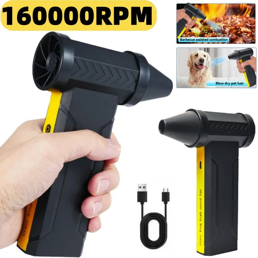 Powerful 160000RPM brushless motor for efficient airflow
