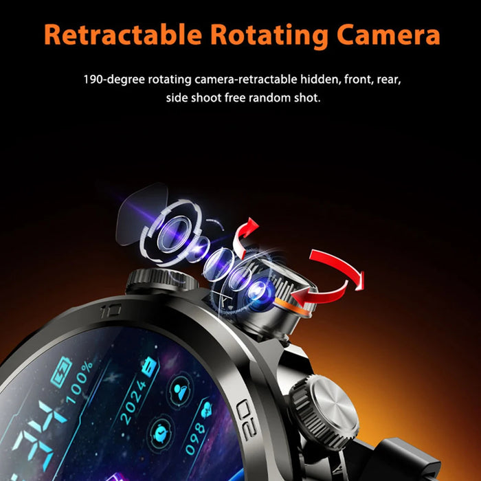 4G SIM Android Smartwatch with HD Camera & Extra Power Bank