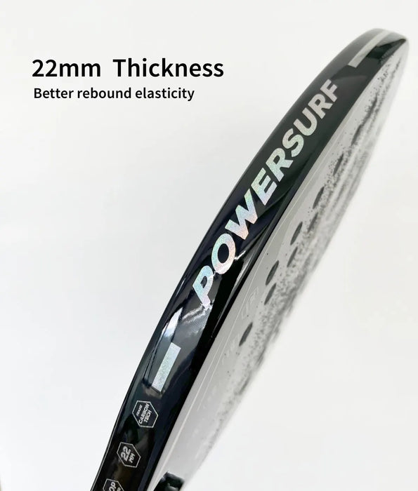 Professional beach tennis racket with interlayer EVA foam core for shock absorption and anti-slip handle grip