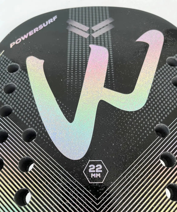 Durable and lightweight beach tennis racket with central sweet spot for improved ball control and accuracy