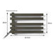 Electric Heating Towel Rack Thermostatic Dry Bathroom Touch Digital Display Wall Mounted Gray (425x28cm) displaying secure wall-mounted installation with drilling required