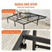 Full metal bed frame with quick and easy assembly