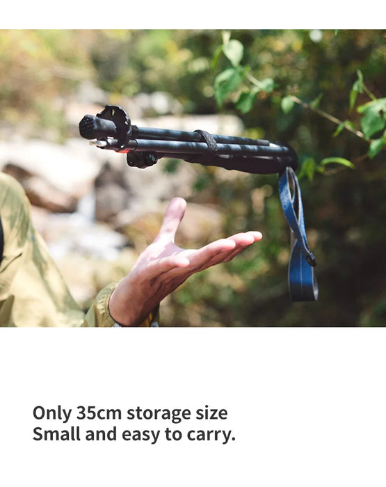 Trekking poles with adjustable height and lightweight carbon fiber construction for hiking and walking