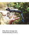 Trekking poles with adjustable height and lightweight carbon fiber construction for hiking and walking