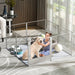 Package-contents-include-clear-acrylic-dog-whelping-pen-and-waterproof-floor-pad