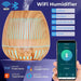 WiFi smart humidifier with colorful LED light and essential oil diffuser
