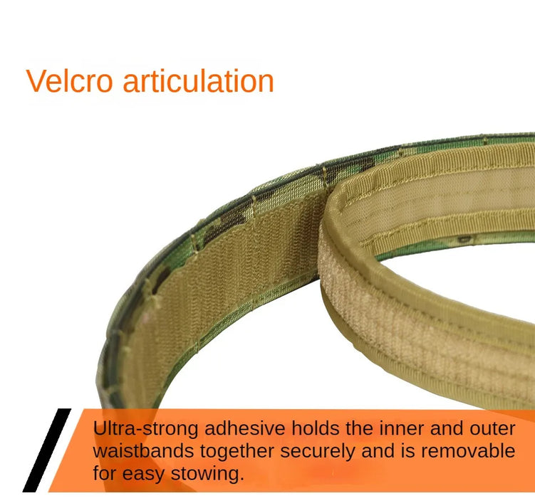 Adjustable Combat Waist Belt for Outdoor Use Utility Belt Army Green
