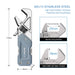 Multitool 6-in-1 Adjustable Wrench Pocket Hand Tool Kit with Screwdriver and Folding Knife for versatile use in various tasks