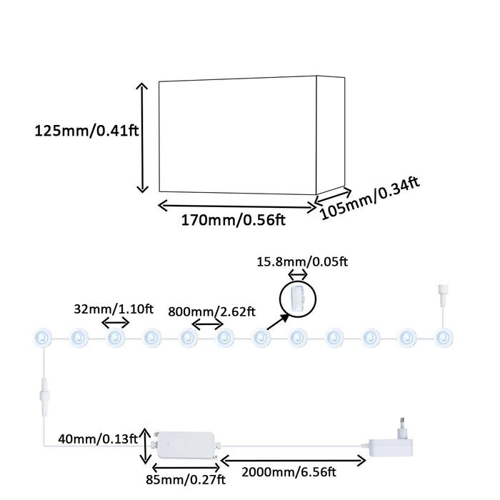 Smart RGBIC Outdoor Lights with WiFi Control