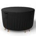  
alt= Durable 600D Oxford Cloth Round Table Cover with PVC Coating for Patio Furniture Protection