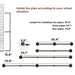 Adjustable length clothes rail from 90cm to 135cm, up to 180cm