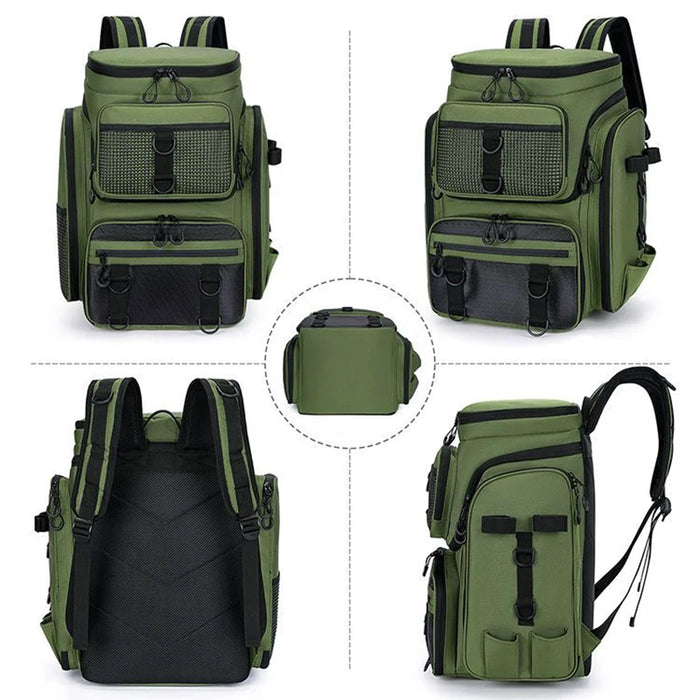Multi-Pocket Outdoor Fishing Gear Backpack