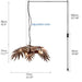 Boho-inspired chandelier suitable for restaurants and hotel lobbies
