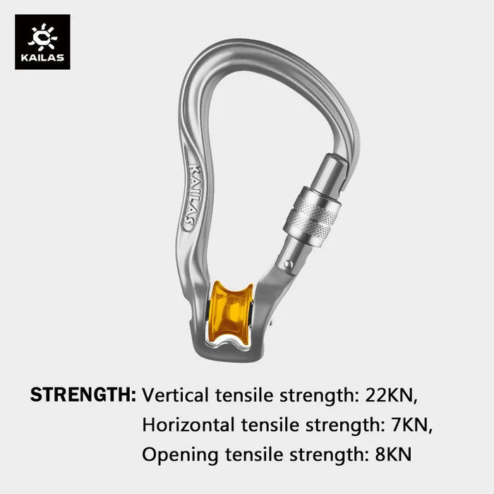 Durable Oval Carabiner for Safe Outdoor Climbing and Hiking Iron gray