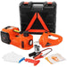 5,000 kg 12V Electric Hydraulic Car Jack Kit with 45cm Lift, Wrench & Tire Inflator (5T Jack Wrench) - FLUXA