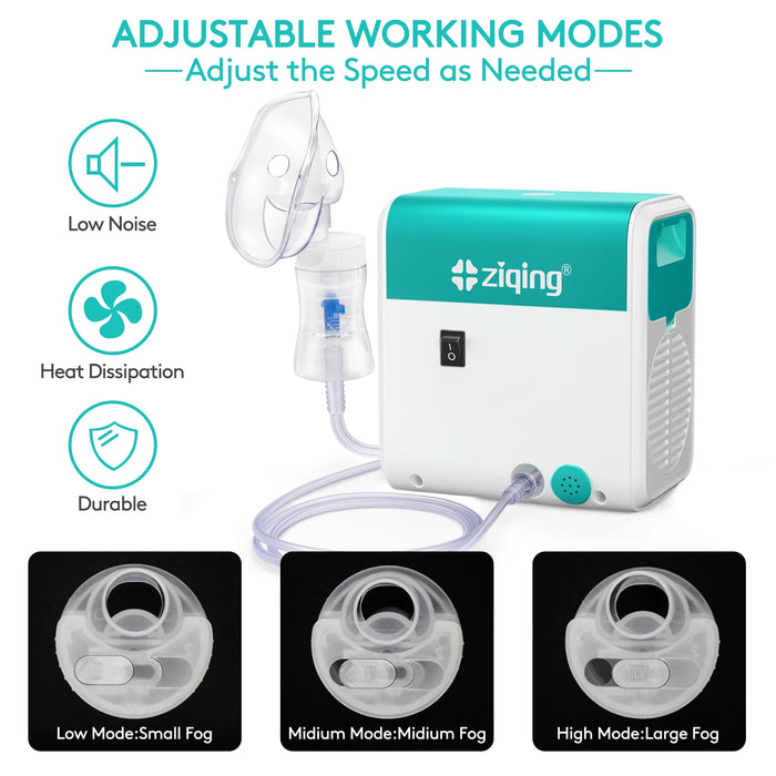 Portable Compressor Nebulizer Machine Quiet for Adults Kids