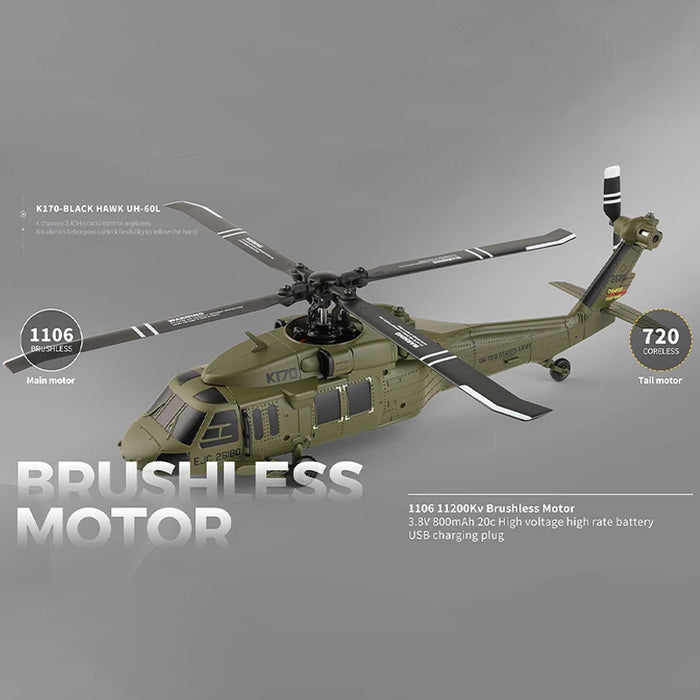 4-Channel RC Helicopter with Altitude Hold, Optical Flow & 6-Axis Gyroscope Beginner to Expert Use