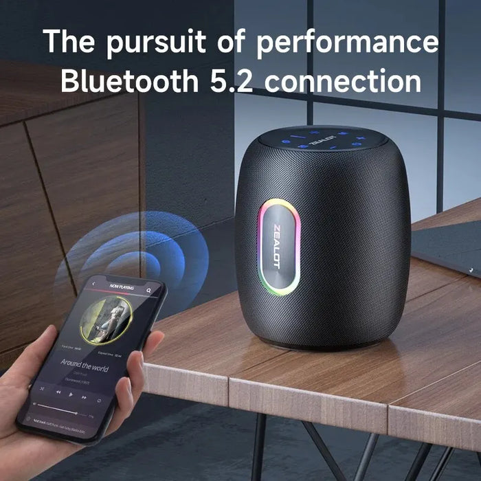 50W Bluetooth Speaker with 360° Sound and Waterproof Design