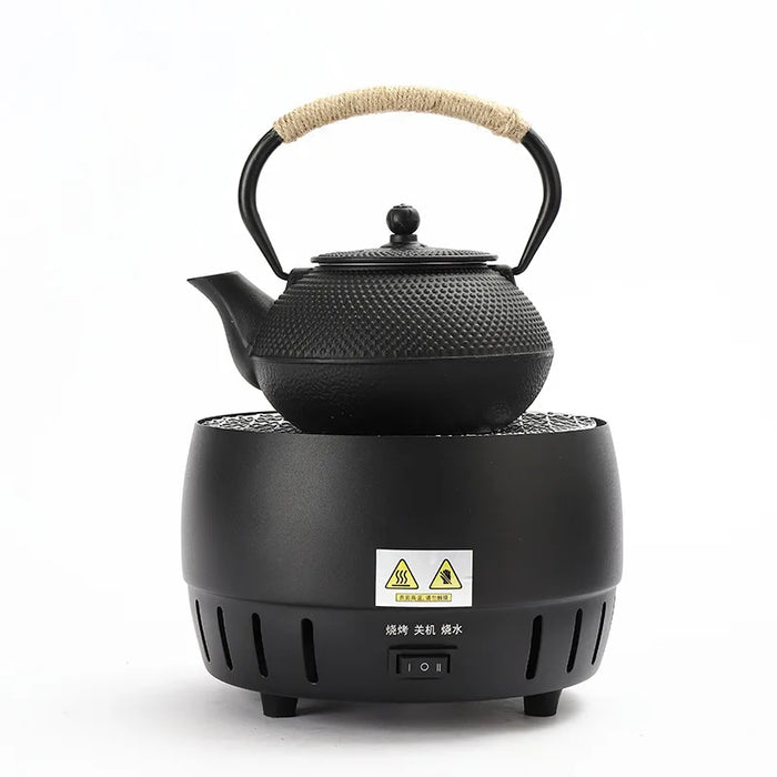 800W Electric Ceramic Stove for Home & Outdoor BBQ, Charcoal burnt model