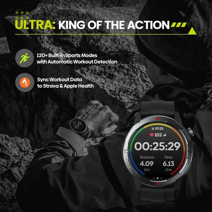 Outdoor GPS Smart Watch 4G, 5ATM, 120+ Sports Modes