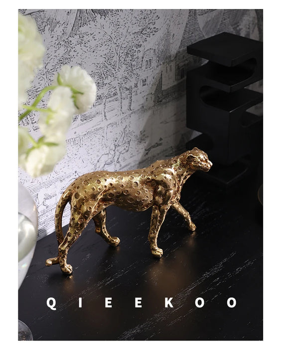 High-End Resin Animal Statue Decorative Accent for Shelf or Table