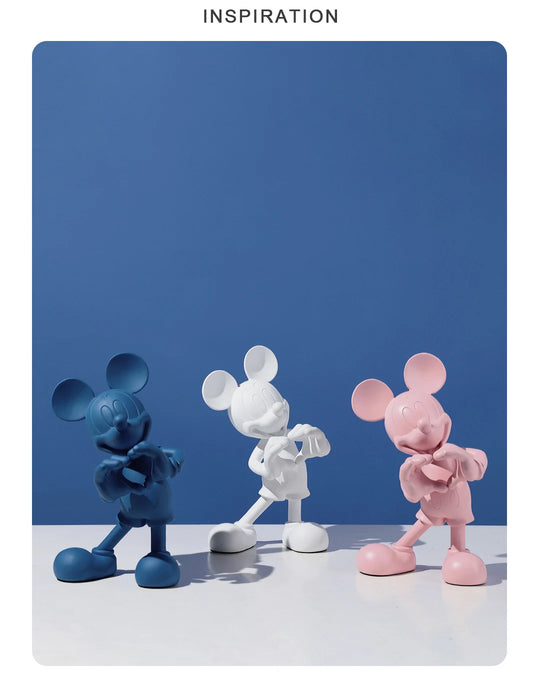Aesthetic Resin Cartoon Style Statue for Living Room Decor