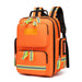Large capacity orange emergency rescue backpack for outdoor camping survival