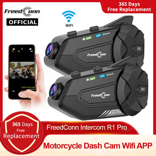 Bluetooth intercom system with intelligent anti-shake and loop recording