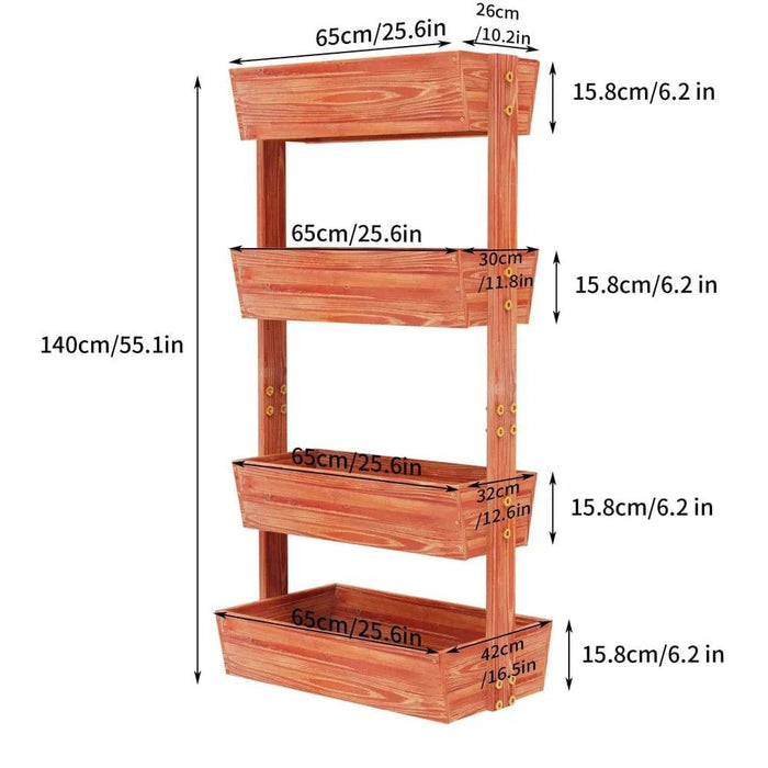 Removable Planter Boxes for easy re-arrangement of plants
