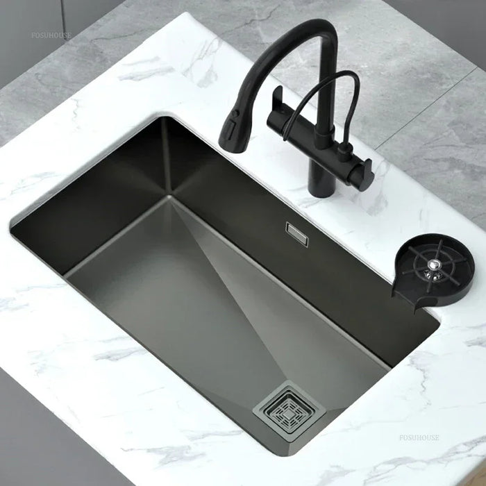 50x40cm Nano Stainless Steel Kitchen Sink with Cup Washer