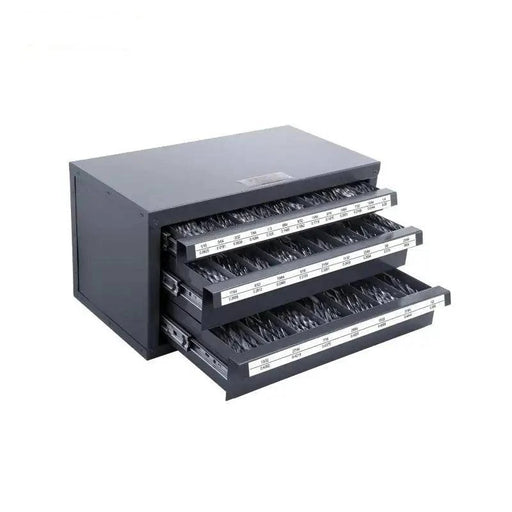 Drill Bit Dispenser Cabinet with 3-Drawer Design for Organized Storage
