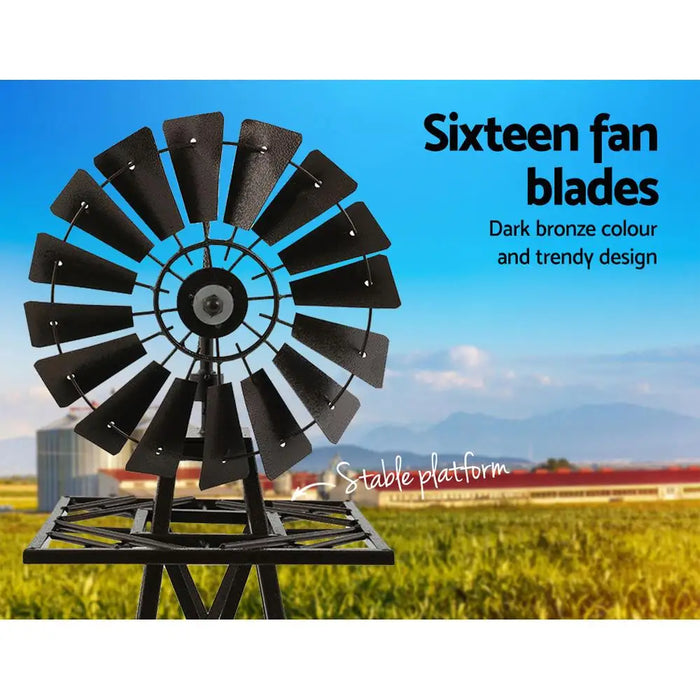 Outdoor Decorative 120cm Windmill – Weather-Resistant Metal Design
