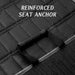 Classic solid black pattern complements any car interior