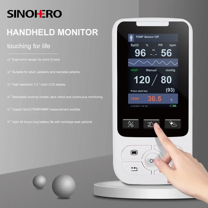 Portable Patient Monitor for Adults, Kids, and Vets