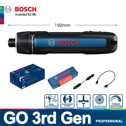 Cordless screwdriver with 7 torque settings for precise control