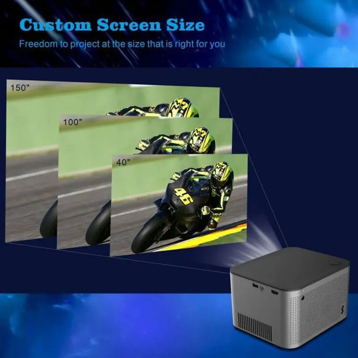 4K Smart Projector with Wi-Fi and Bluetooth