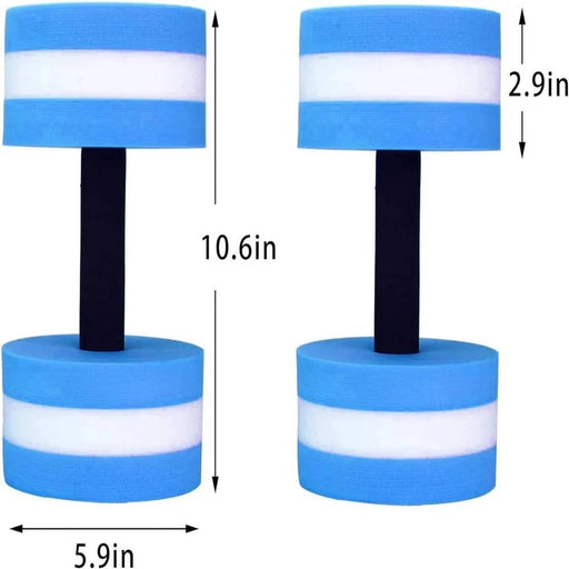 Aqua Fitness Barbells made from high-quality, non-slip EVA material for a secure grip and comfortable hold