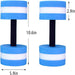Aqua Fitness Barbells made from high-quality, non-slip EVA material for a secure grip and comfortable hold
