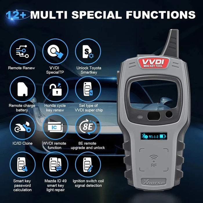 Mini Key Tool Car Key Programmer 4D/4C/ID48 Super Chip with 96-Bit Clone Function