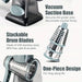 Rotary manual cheese grater with 3 interchangeable blades for easy shredding and slicing