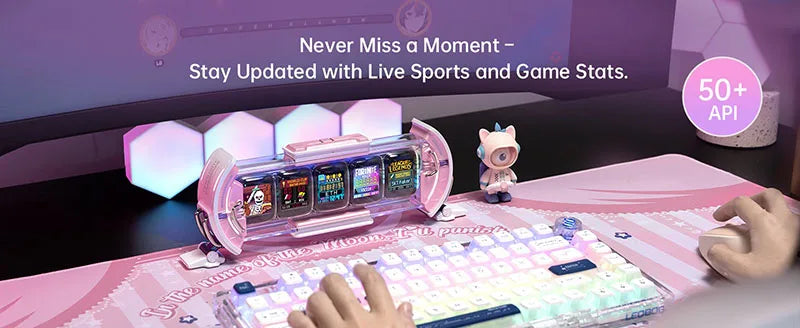 WiFi RGB Tube Clock with Smart App Controls for Desk & Decor