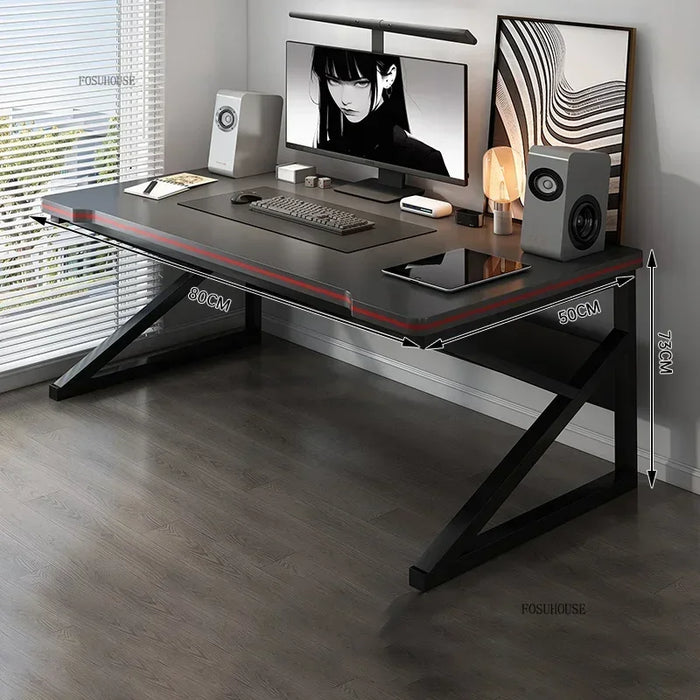 100cm Black Computer Table Compact Nordic Workbench for Home