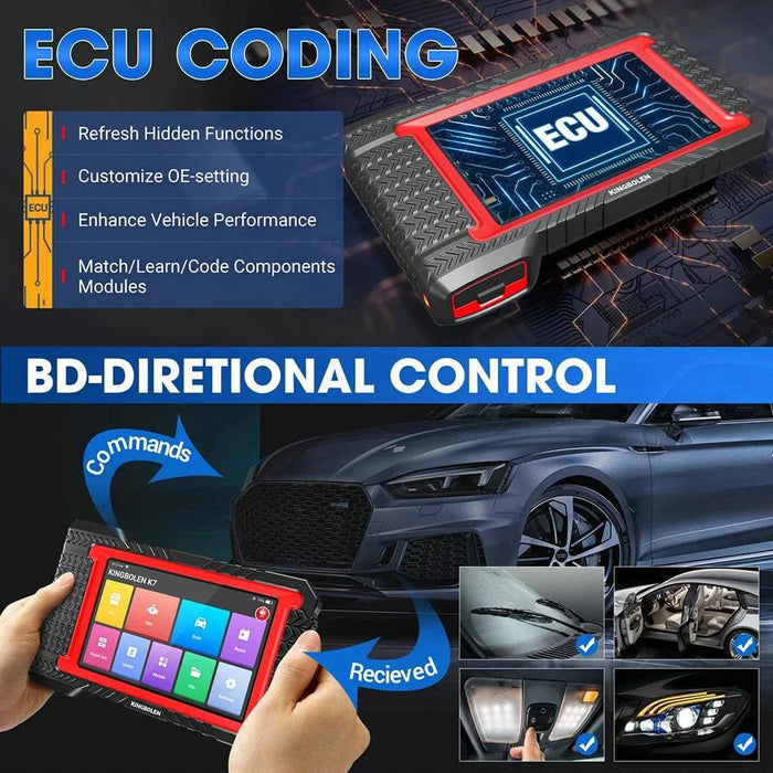 High-resolution 177 cm automotive diagnostic tool for professional and DIY mechanics